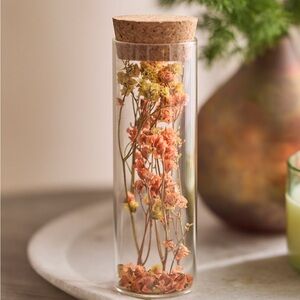 Bottled Faux Floral Bouquet, Peach